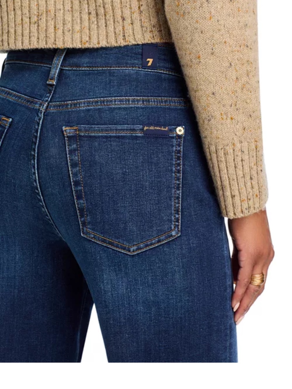 7FAM Cropped Alexa High Wave Women's Jeans - Picture 4 of 8